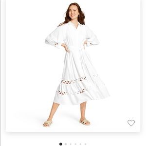 White RicRac Shirtdress Lisa Marie FernandezTarget